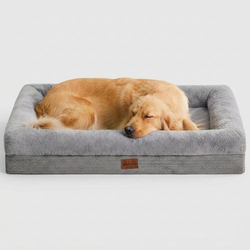 BFPETHOME O-shape orthopedic dog bed with four-sided bolster