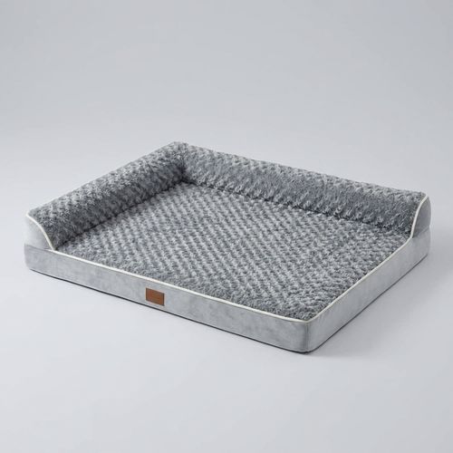 BFPETHOME L-shape orthopedic sofa dog bed with waterproof cover