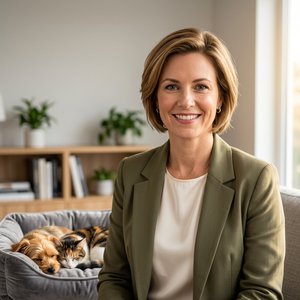 Veterinary technician in a clinic environment